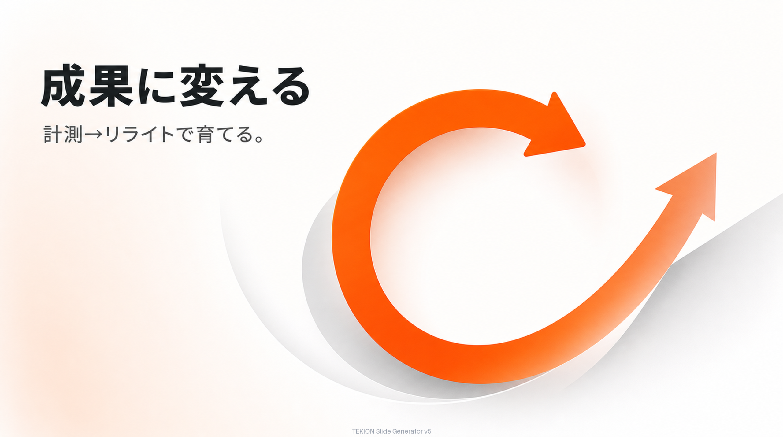 公開→計測→リライトで“育てる”。