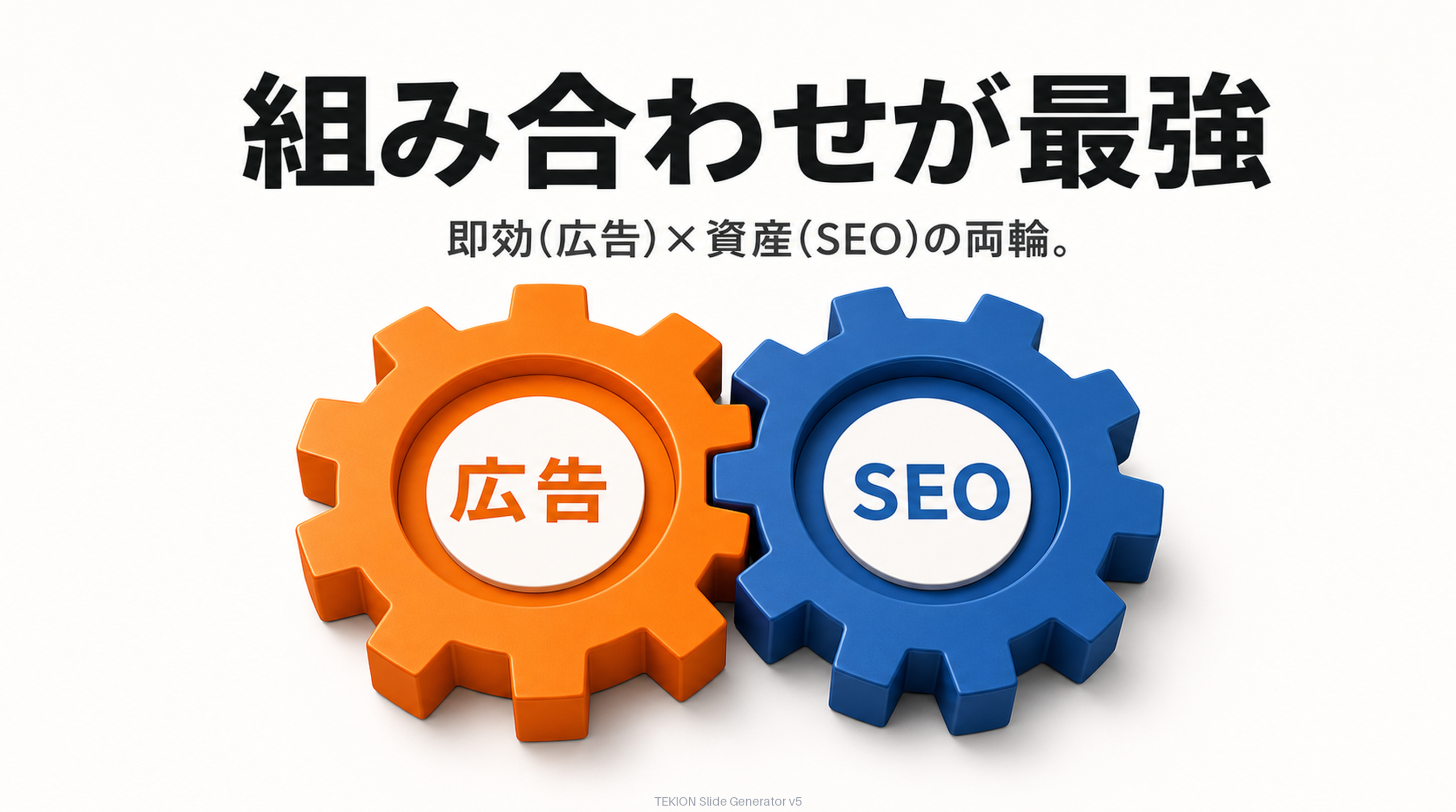 広告×SEOの両輪で最大化。