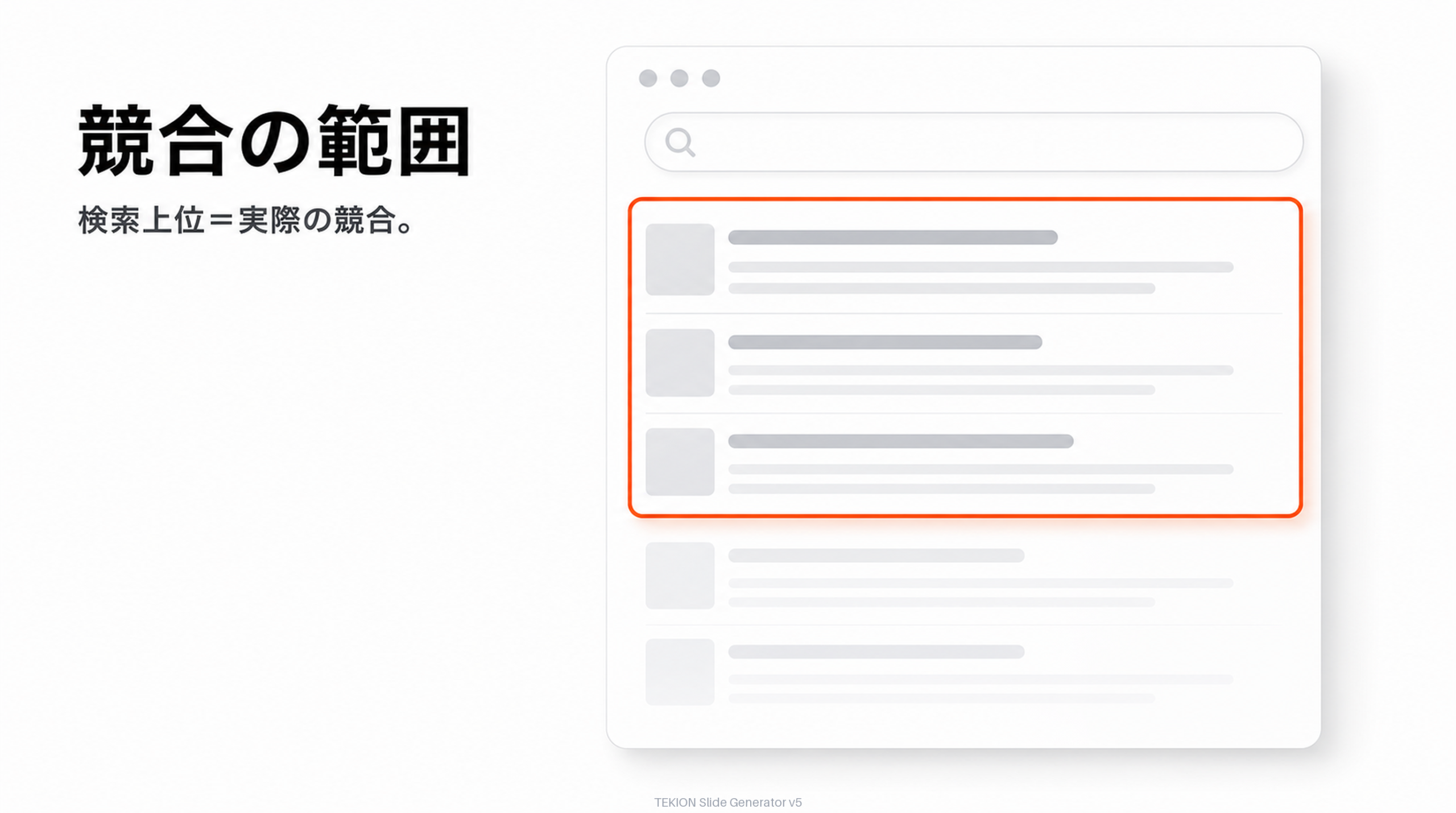 検索上位に出るサイトが本当の競合。