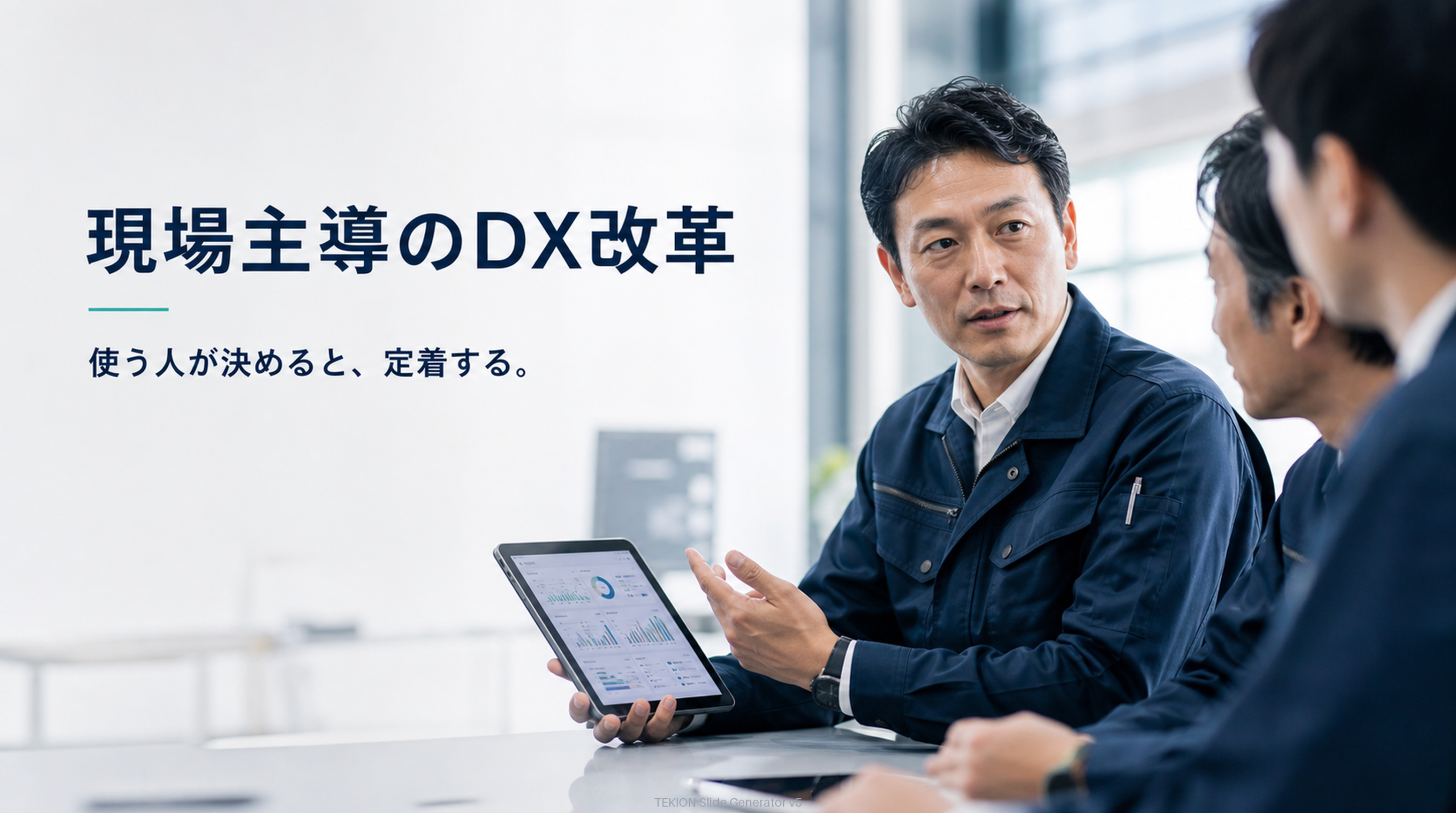 現場の声を起点にすると根づく。