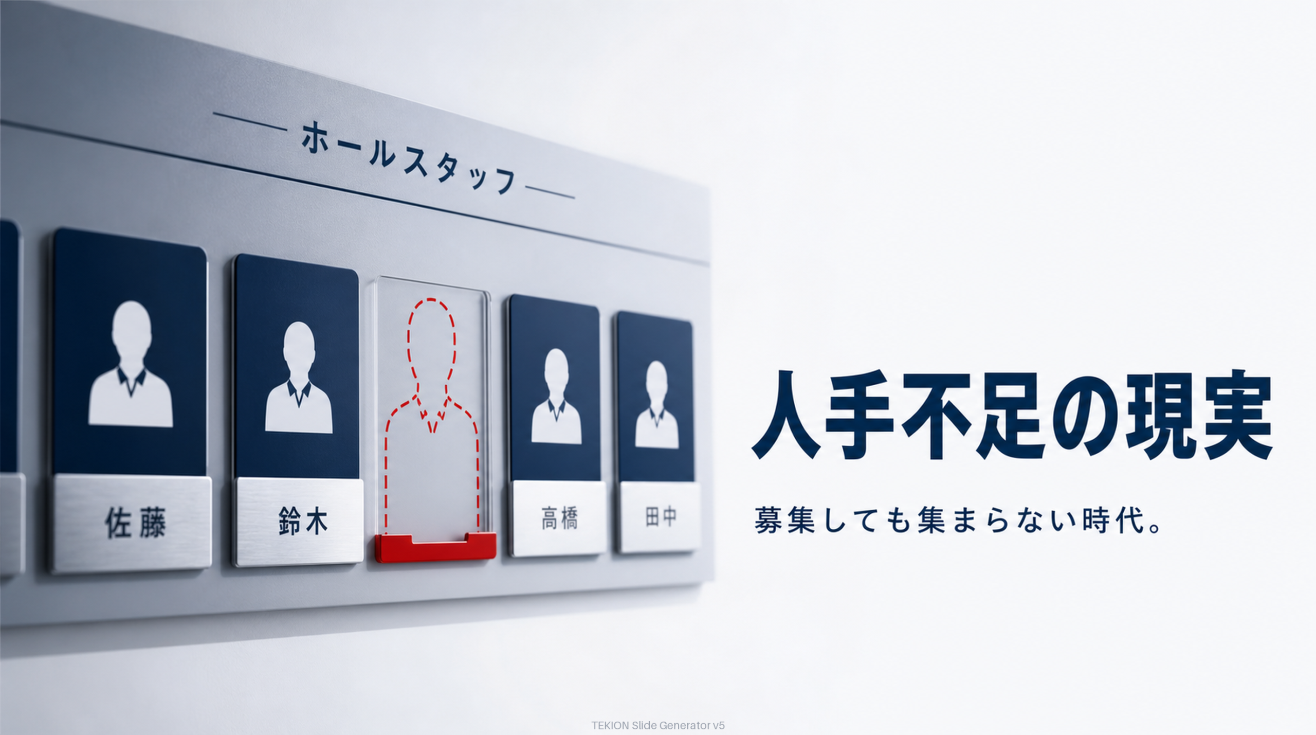 採用難＋人件費高騰の現実。