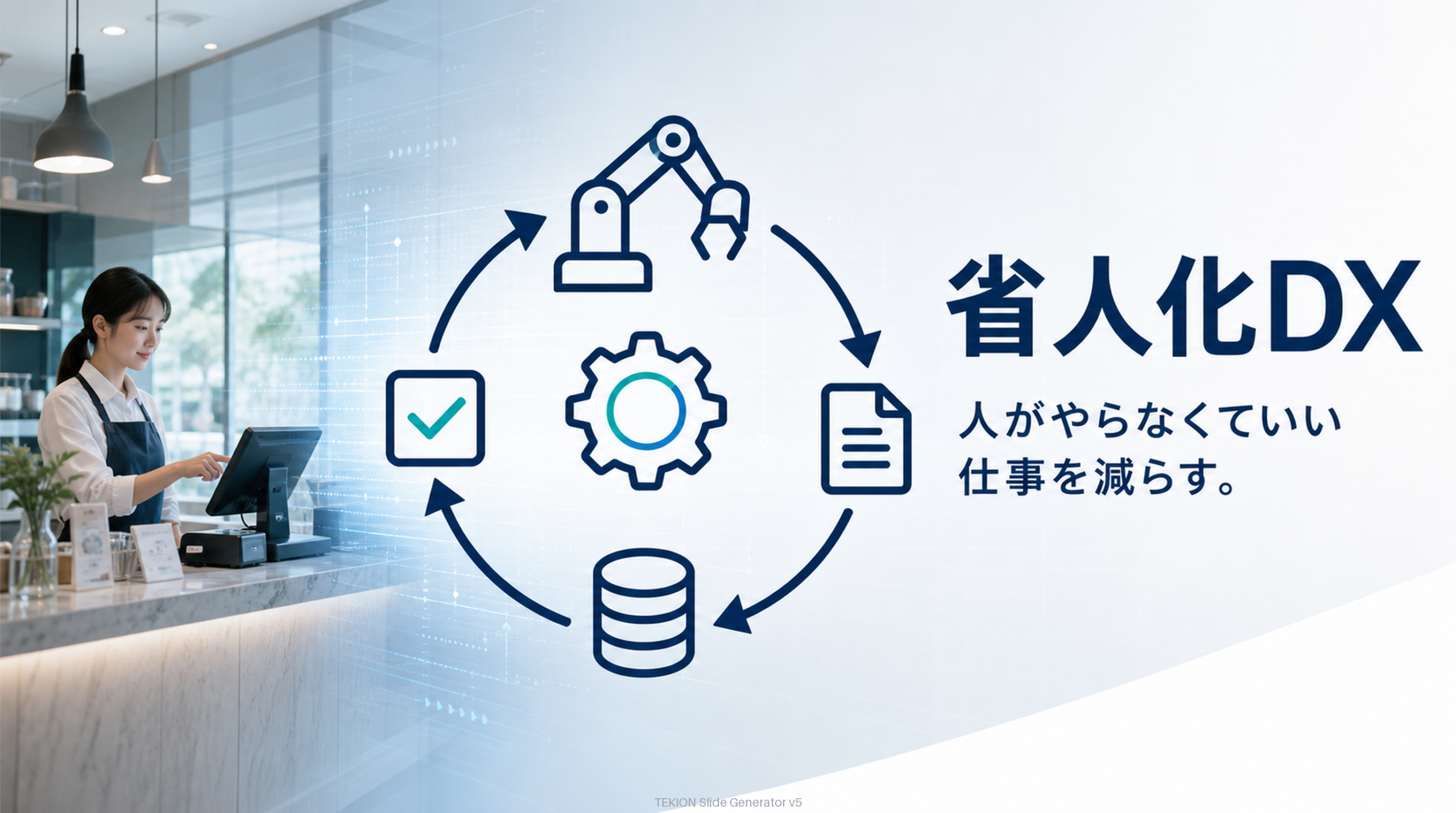 省人化・自動化で現場が変わる。