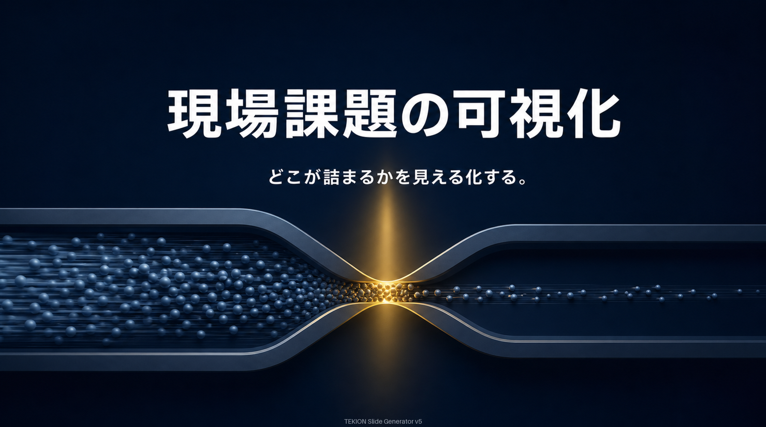 まず現場課題を可視化する。