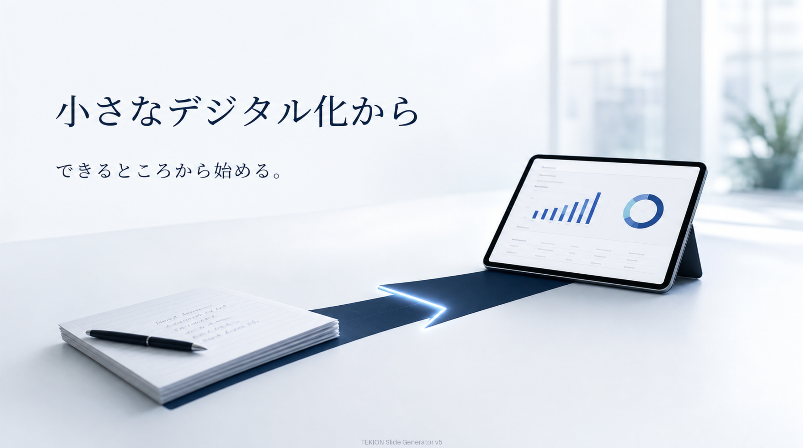 困りごと一つから、手軽に置き換える。