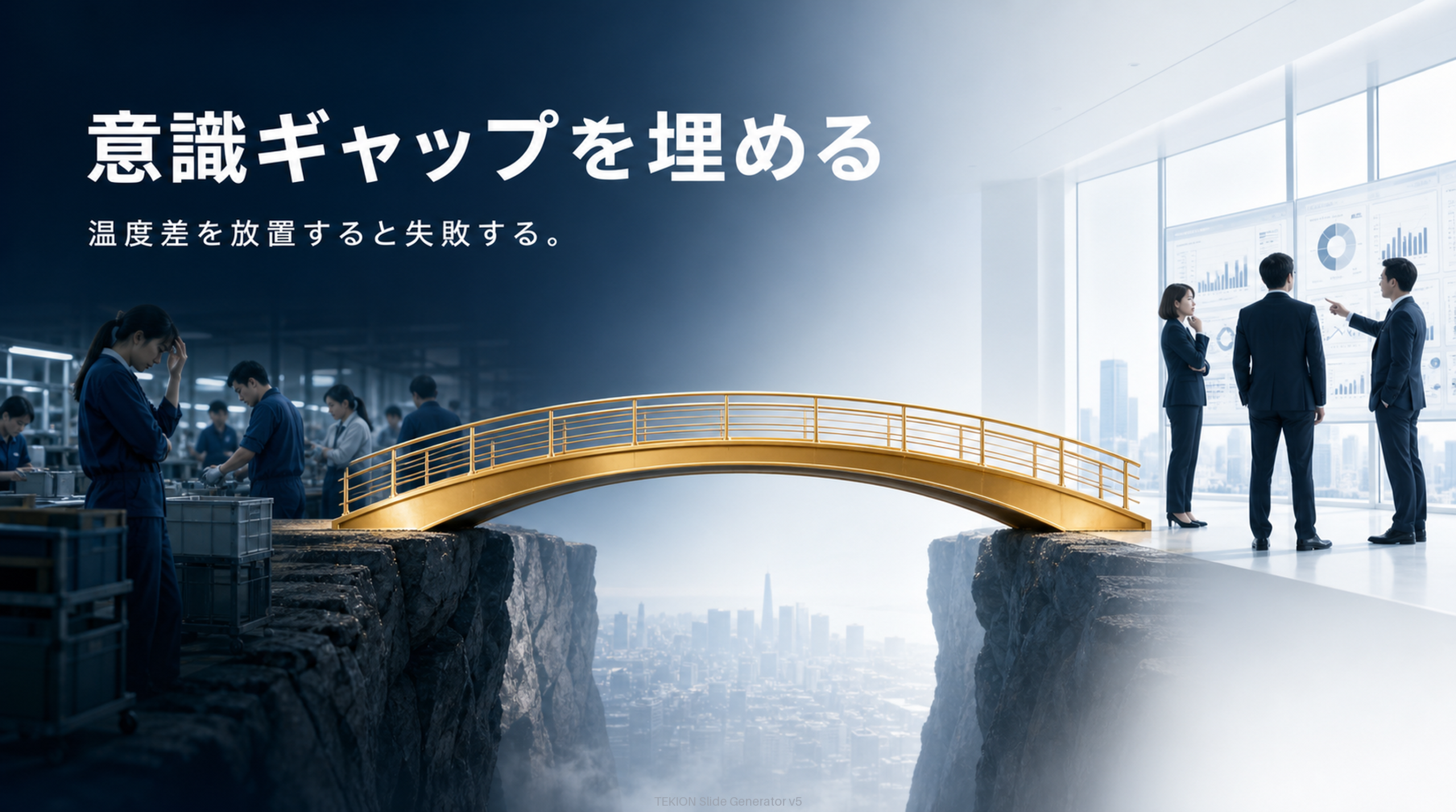現場と経営層の温度差を埋める。
