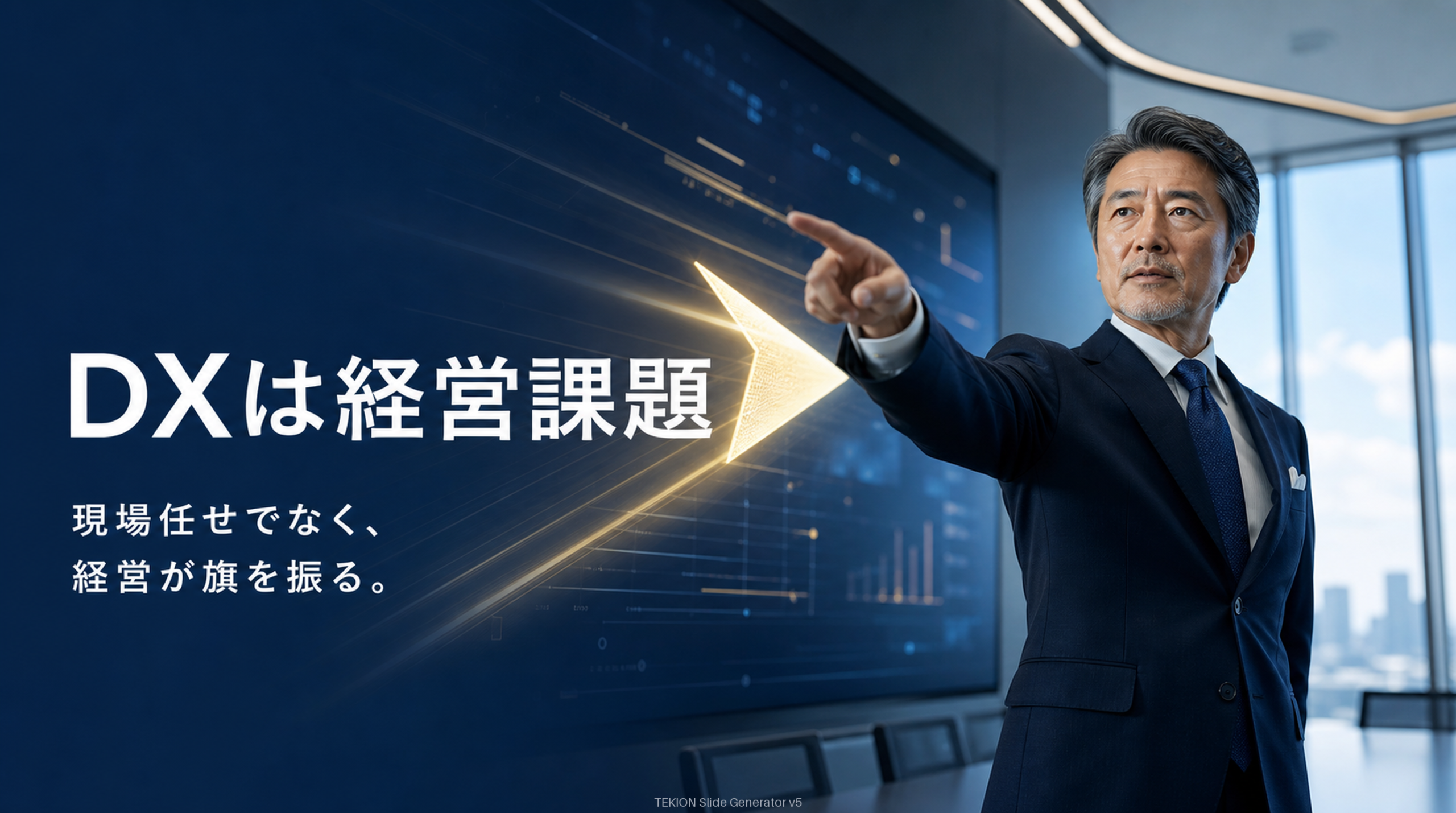 DXは経営課題。経営者が旗を振る。