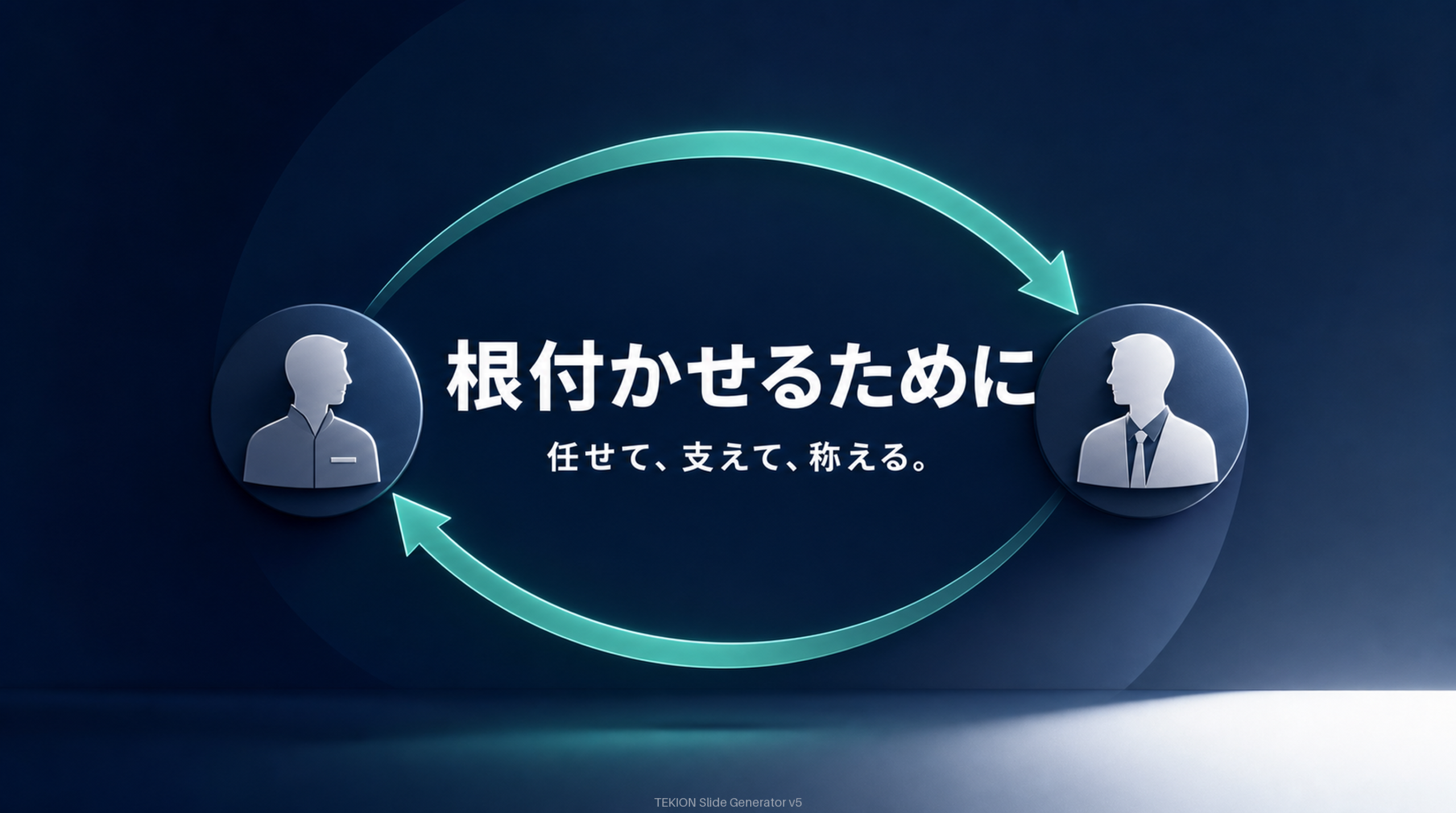 任せて、支えて、称える。