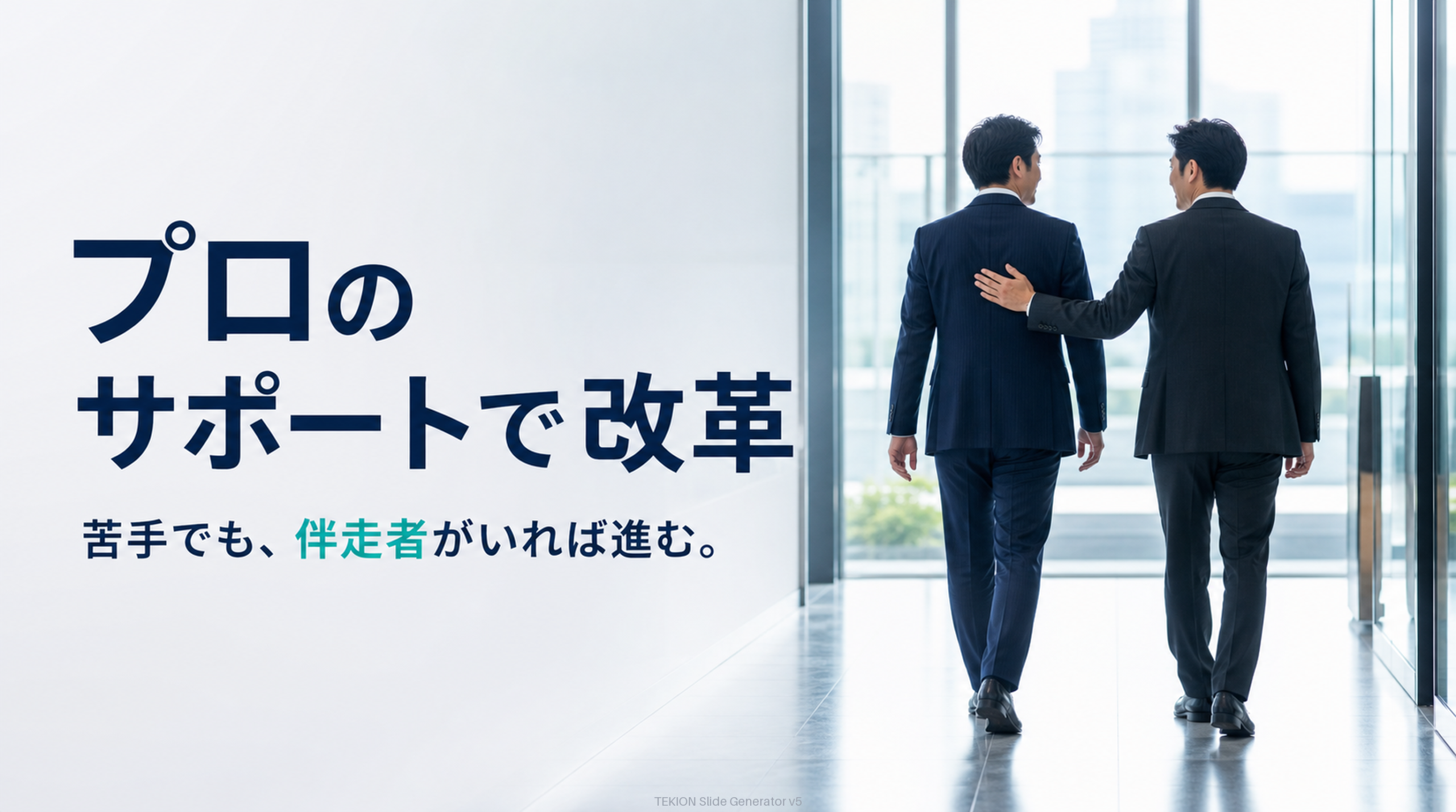 伴走者と進めれば前に進む。