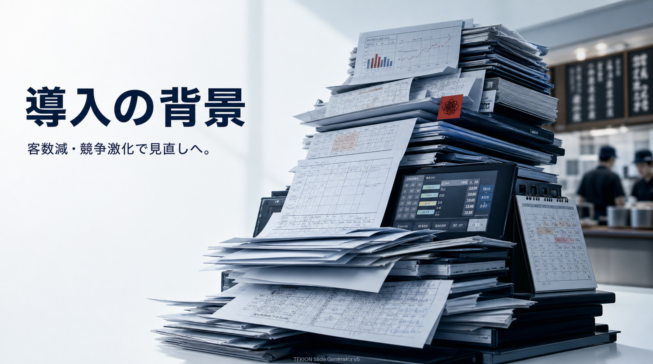 客数減・競争激化で見直しへ。