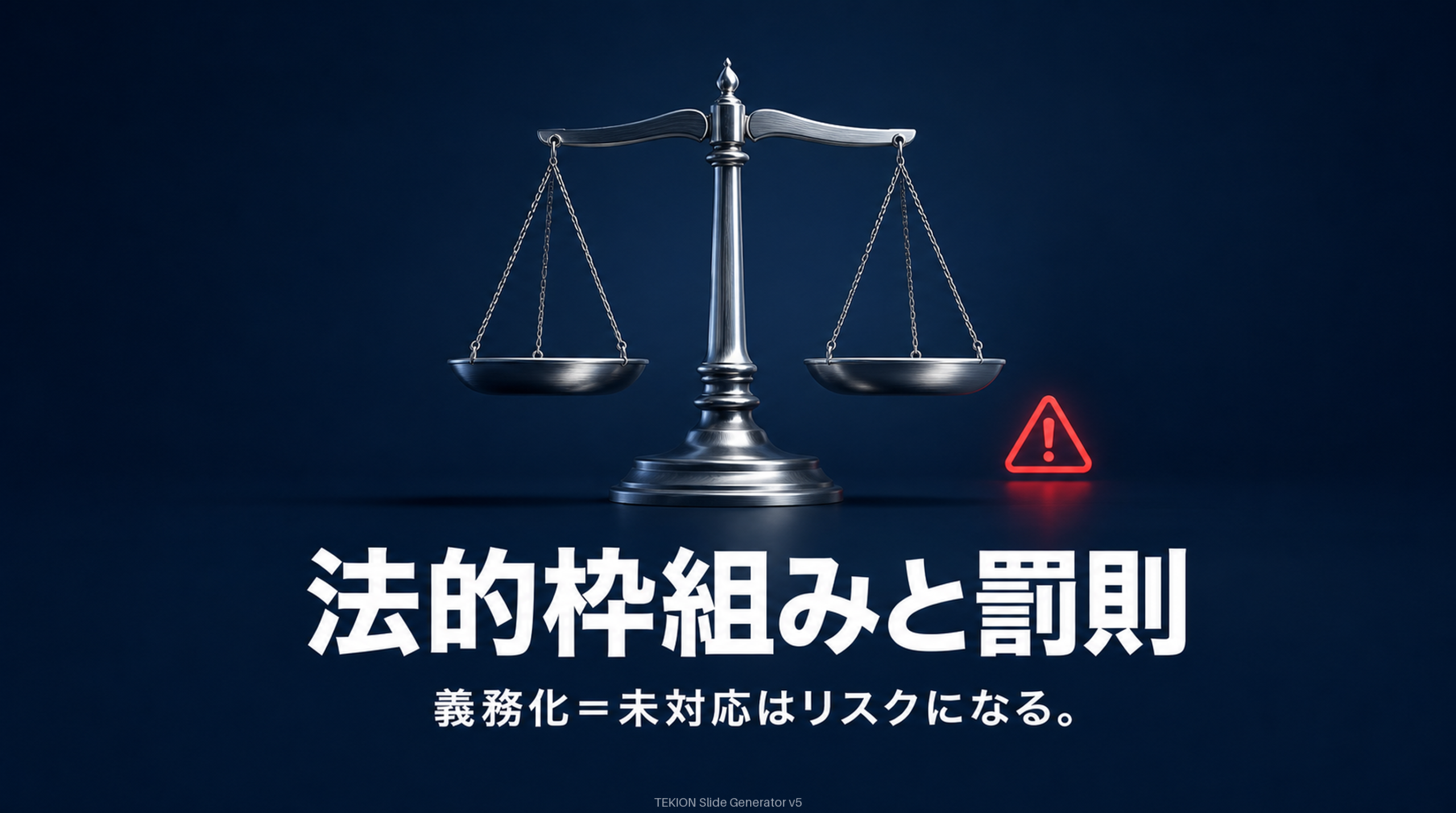 “任意”でなく“義務”。未対応はリスク。