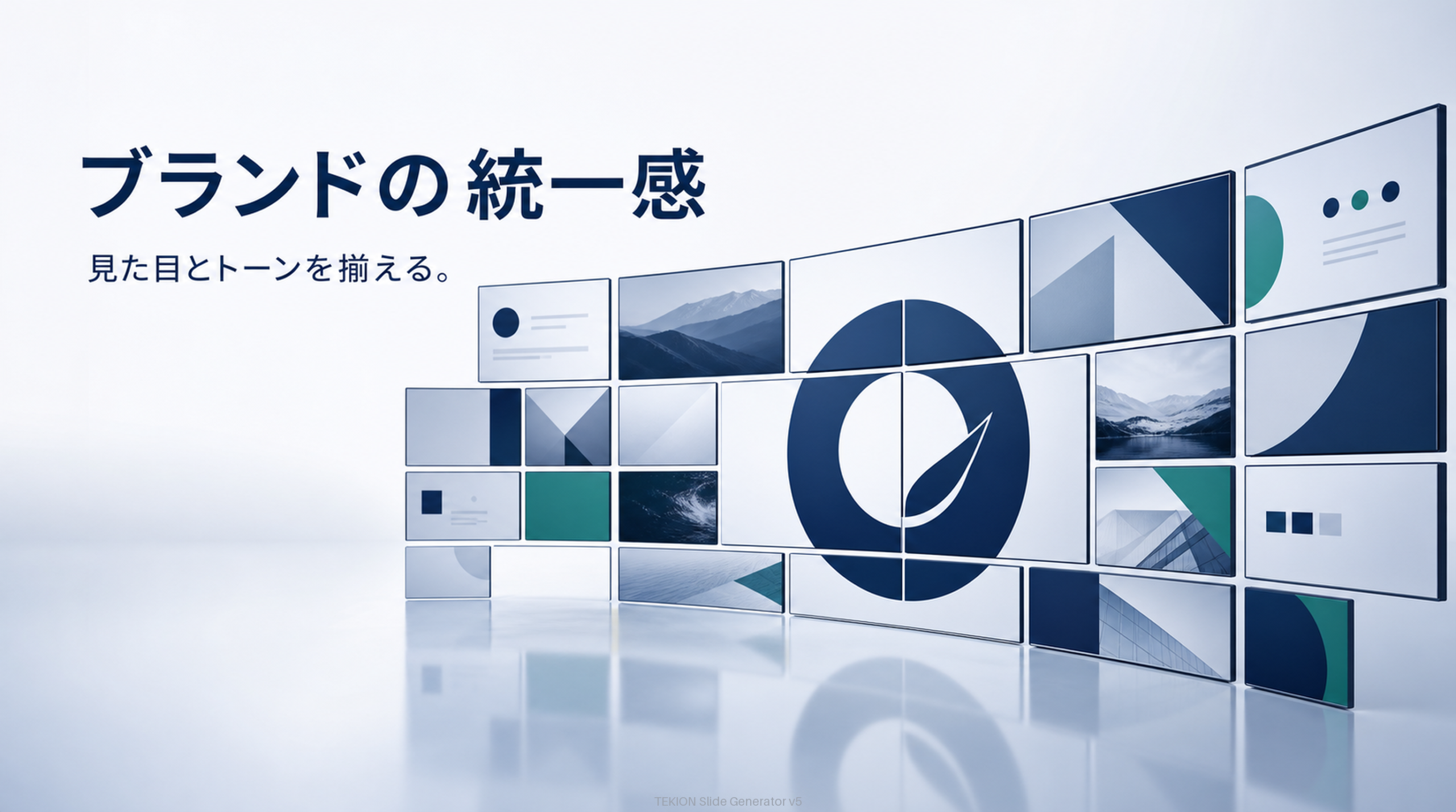 色・ロゴ・トーンの統一が信頼に。