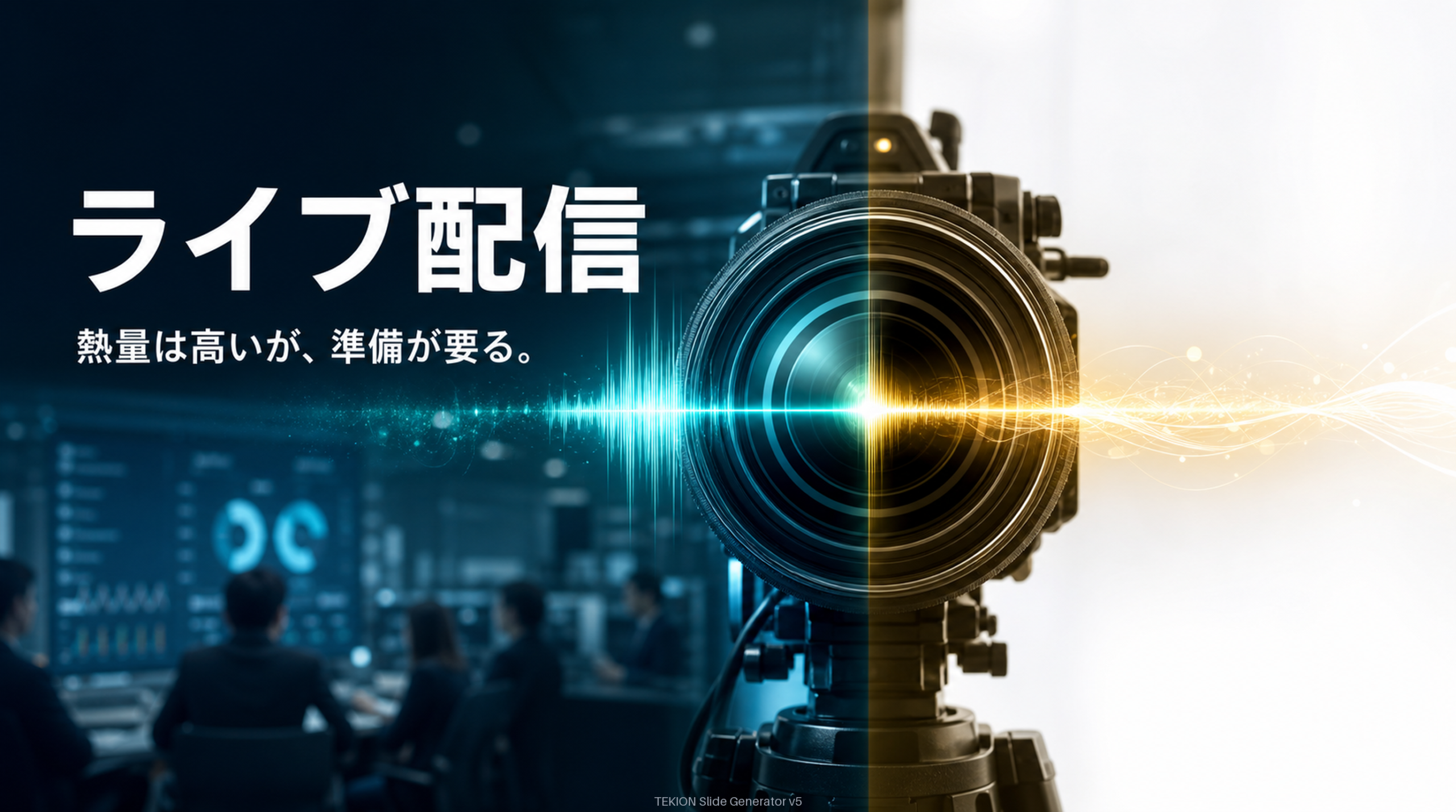 ライブは熱量が高いが準備が要る。