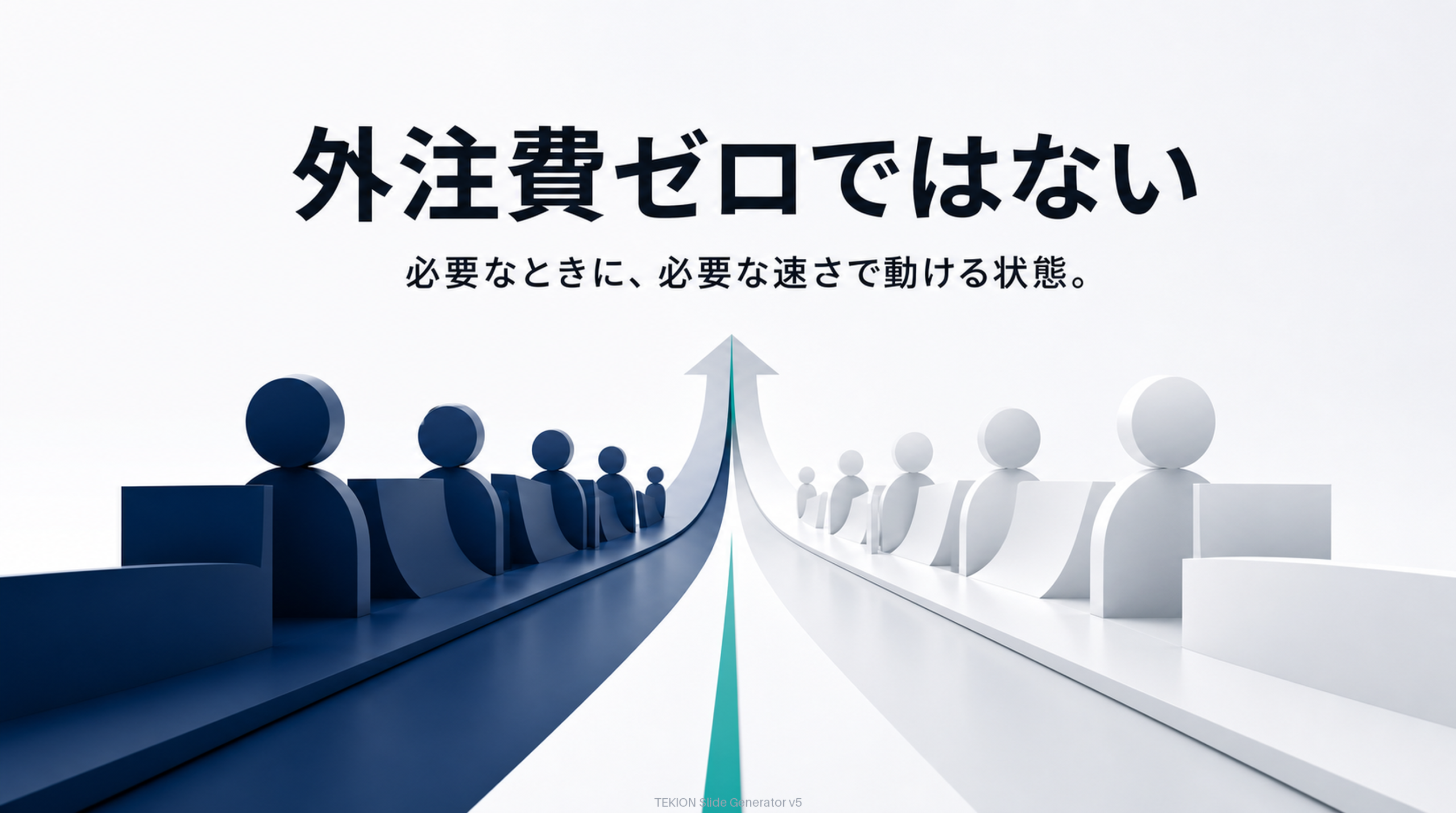 目的は外注費ゼロでなく“動ける状態”。