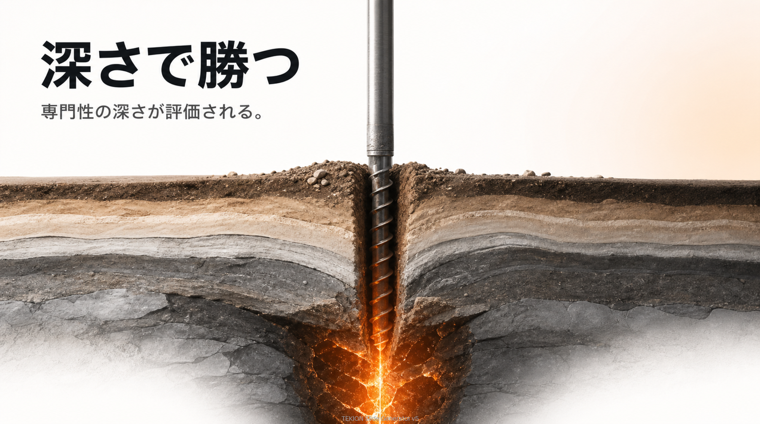 量より深さ。専門性で上位を取る。