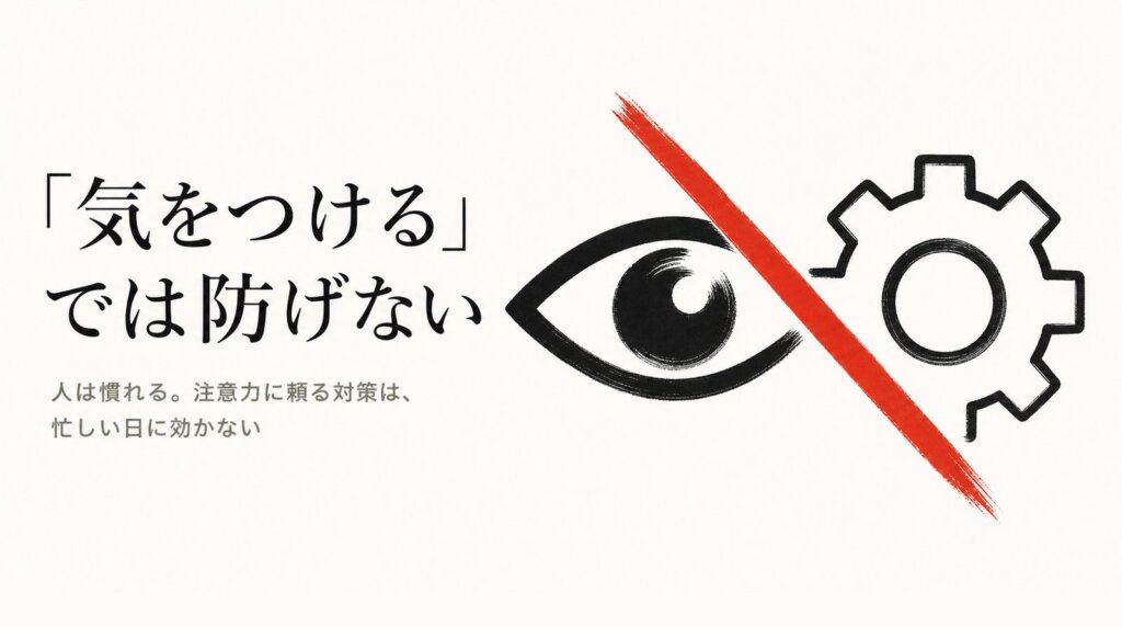 メール誤送信は「気をつける」では防げない